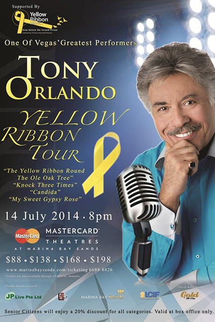 Tony Orlando Yellow Ribbon Tour - Base Entertainment Asia – Being The